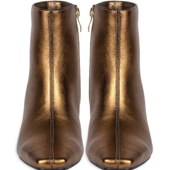 Ninety Union 63MM Napoli Faux Leather & Seashell Heel Booties - Bronze - Picture 3 of 6